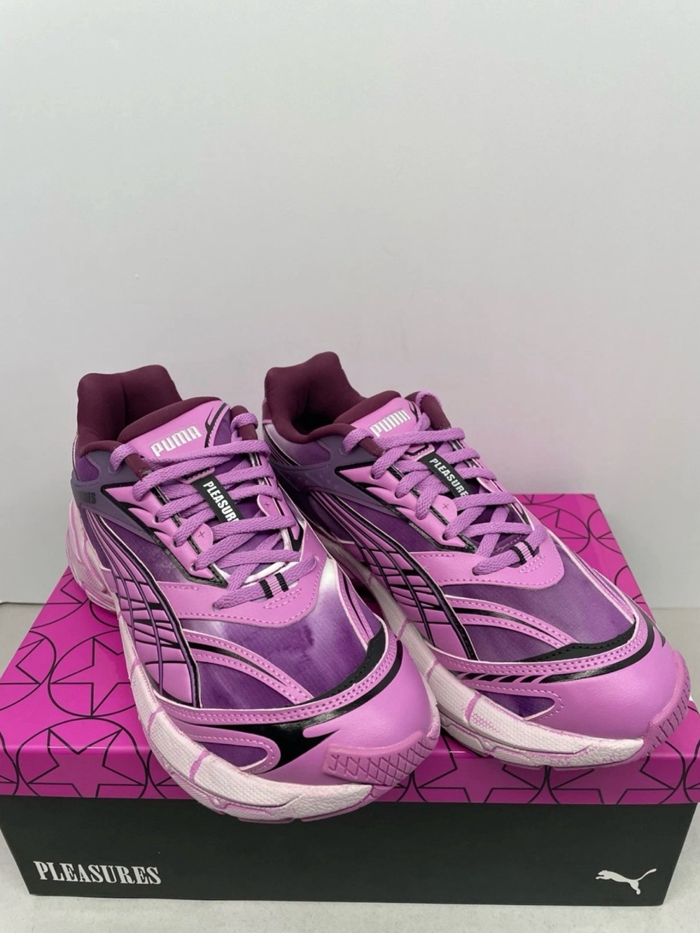 Puma Women's Pink and Purple Running Sneakers